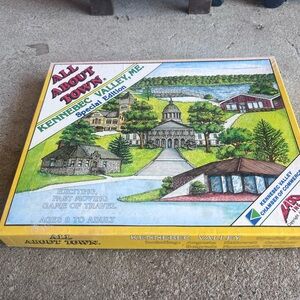 1979 Special Edition All About Town Board Game - Kennebec Valley Maine